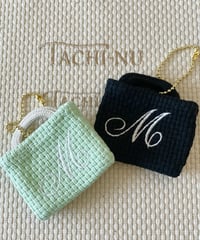 イニシャルミニバッグチャーム『M』