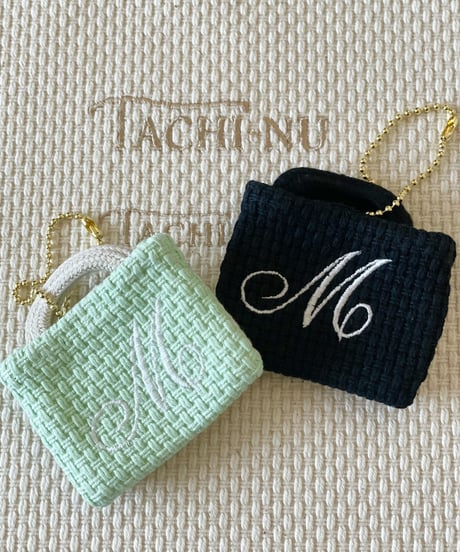 イニシャルミニバッグチャーム『M』