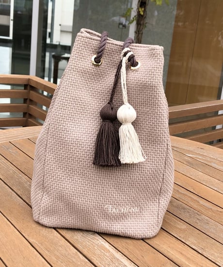 STRING グレージュ ※タッセルチャーム2個付