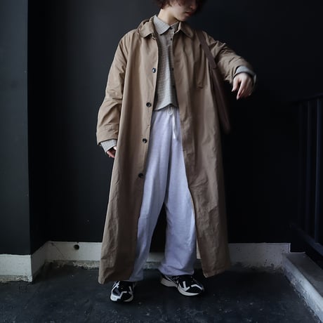 R&D.M.Co- GARMENT DYE soutien collar coat (beige)