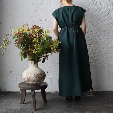 NOTA shoulder dress (dark green)