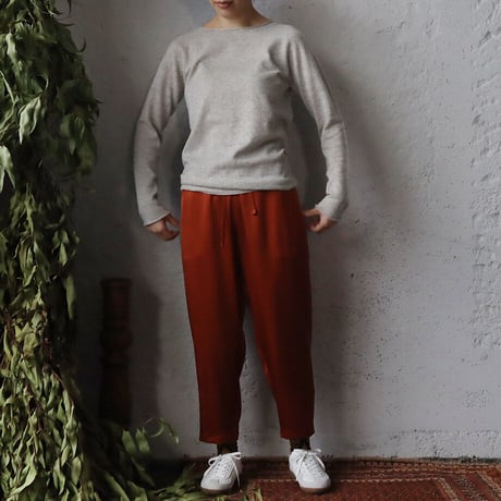 NOTA  satin pants ( terracotta)