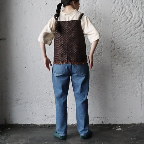 NOTA le blueque gillet (brown x navy)