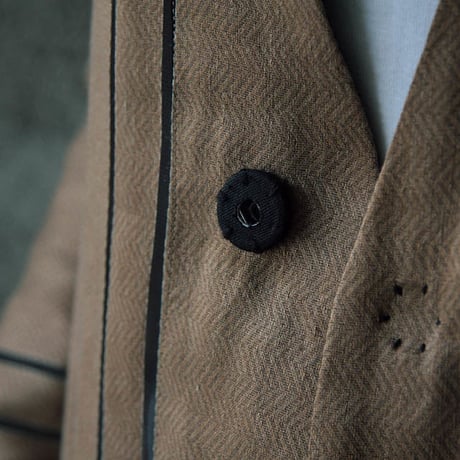 NATIVE VILLAGE linen mesh coat