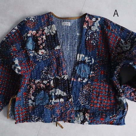 saruche gudri short jacket (blue mix)