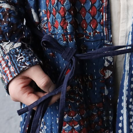 saruche gudri long jacket (blue mix)