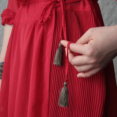 Tabrik cache-coeur dress (red)