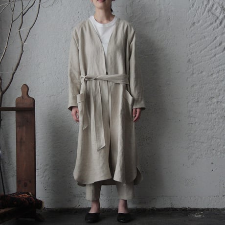 NOTA linen gown (beige)