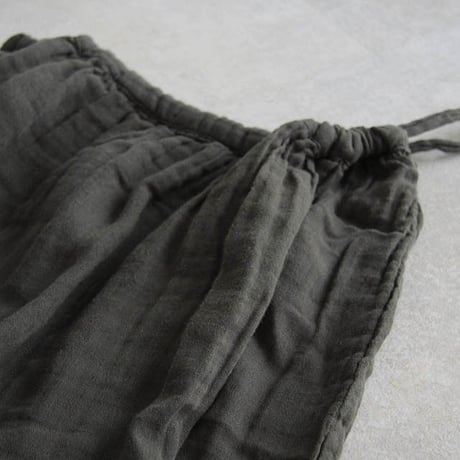 organic cotton long skirt charcoal gray