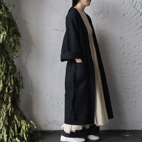 dead stock hospital gown (black)