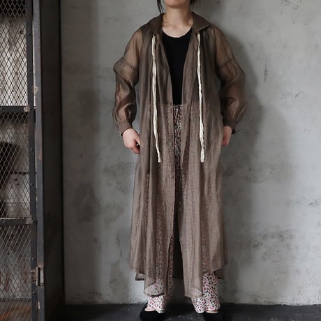 Tabrik  organdy gather one piece (olive)