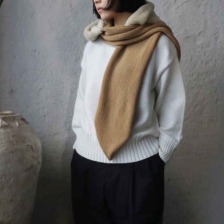 R&D.M.Co-  hoodie muffler (beige)