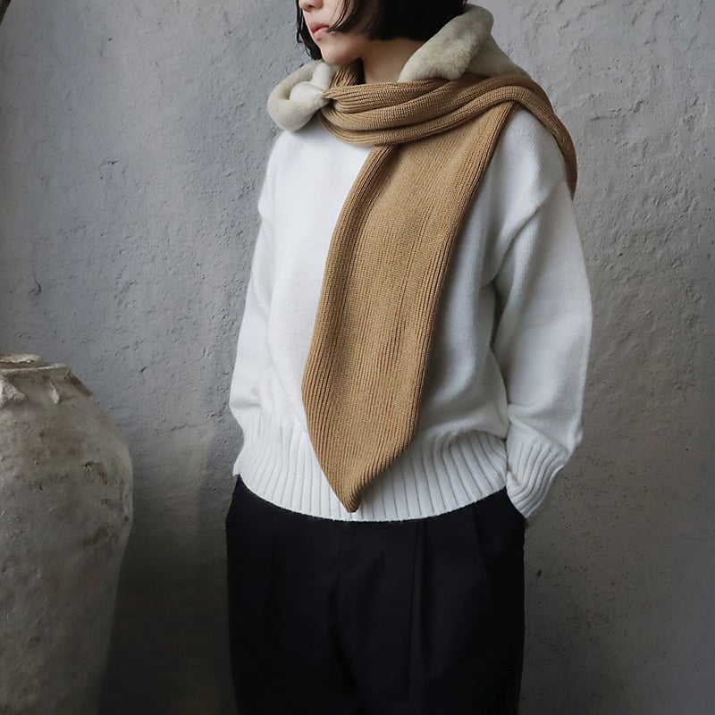 R&D.M.Co- hoodie muffler (beige) | nii-B | WEB