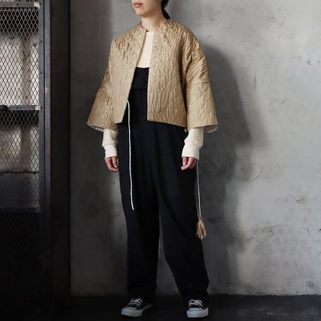 TOWAVASE silk quilt jacket (beige)