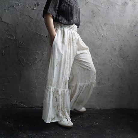 Tabrik gather pants (logwood)