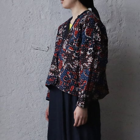 saruche gudri short jacket (red mix)