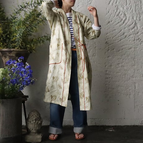 TOWAVASE Frais linen robe (beige)