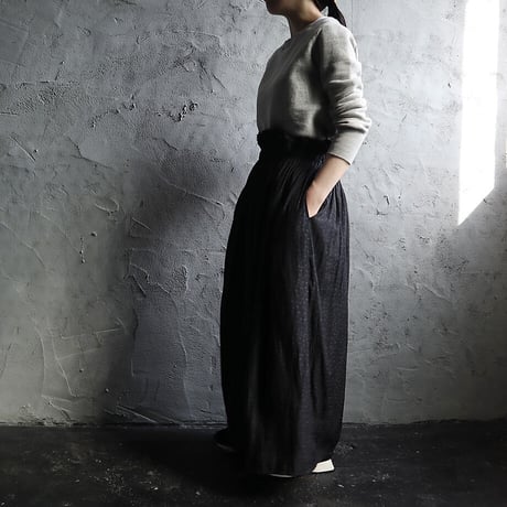 .less waist frill skirt (black  leopard)