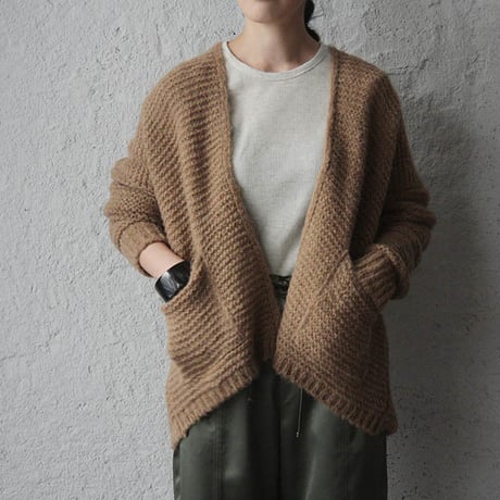 MAISON ANJE knit cardigan moka