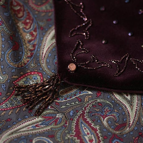 NOTA bell sleeve dress + purse  paisley
