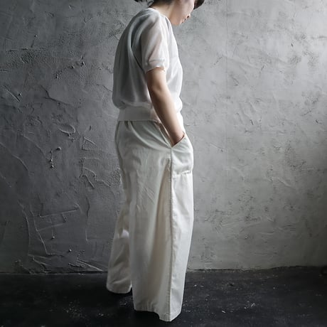 Le pivot cotton easypants(ivory)