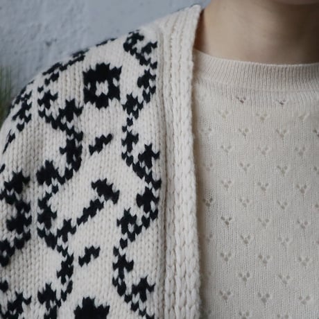 TOWAVASE Panier de fleurs cardigan (black)