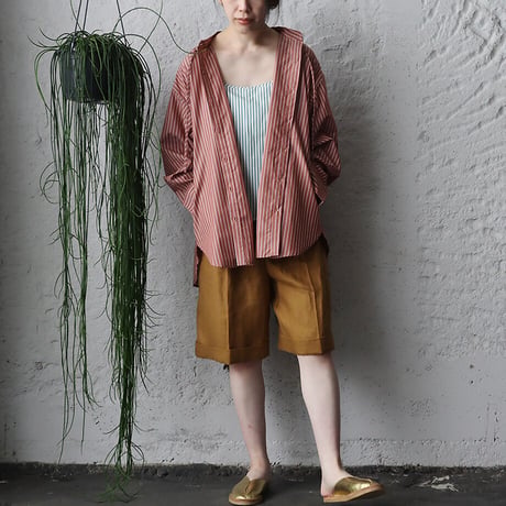 WANDERUNG hood blouse (brown)