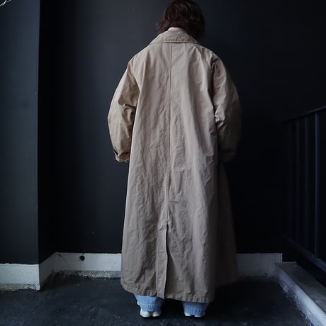 R&D.M.Co- GARMENT DYE soutien collar coat (beige)