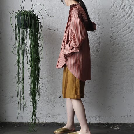 WANDERUNG hood blouse (brown)