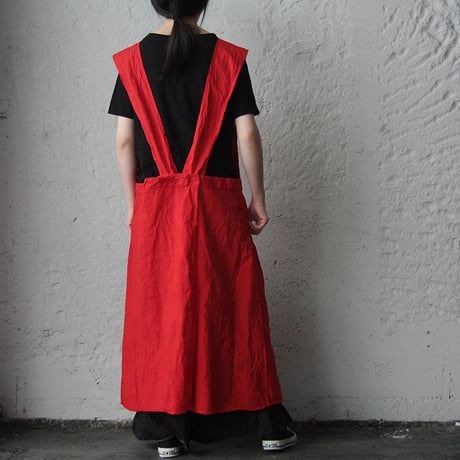 nurse apron (red)