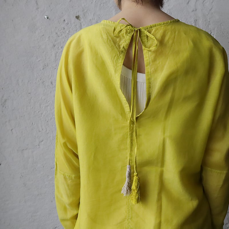 Tabrik silkcotton pullover (limegreen) | nii-B