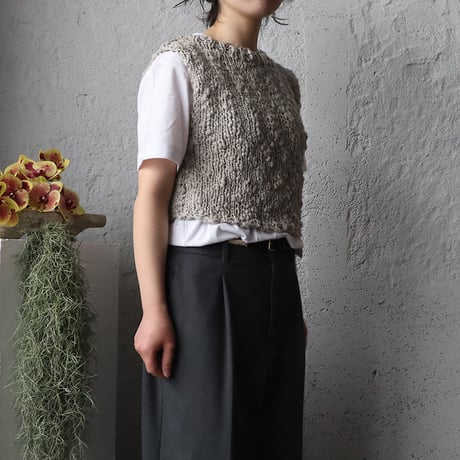MAYDI knit vest BLANCHE (fawn)