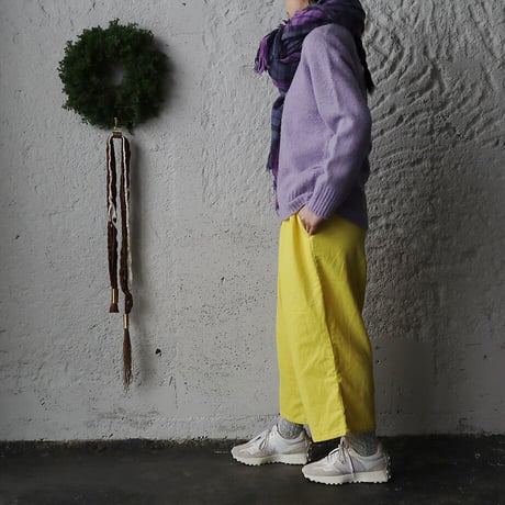 R&D.M.Co- linen corduroy gum pants (yellow)