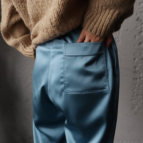 NOTA  satin pants (blue gray)