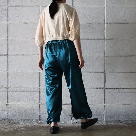 Tabrik satin  pants (peacock)