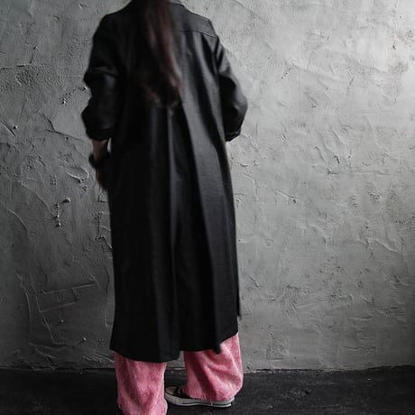 Tabrik coating linen coat black