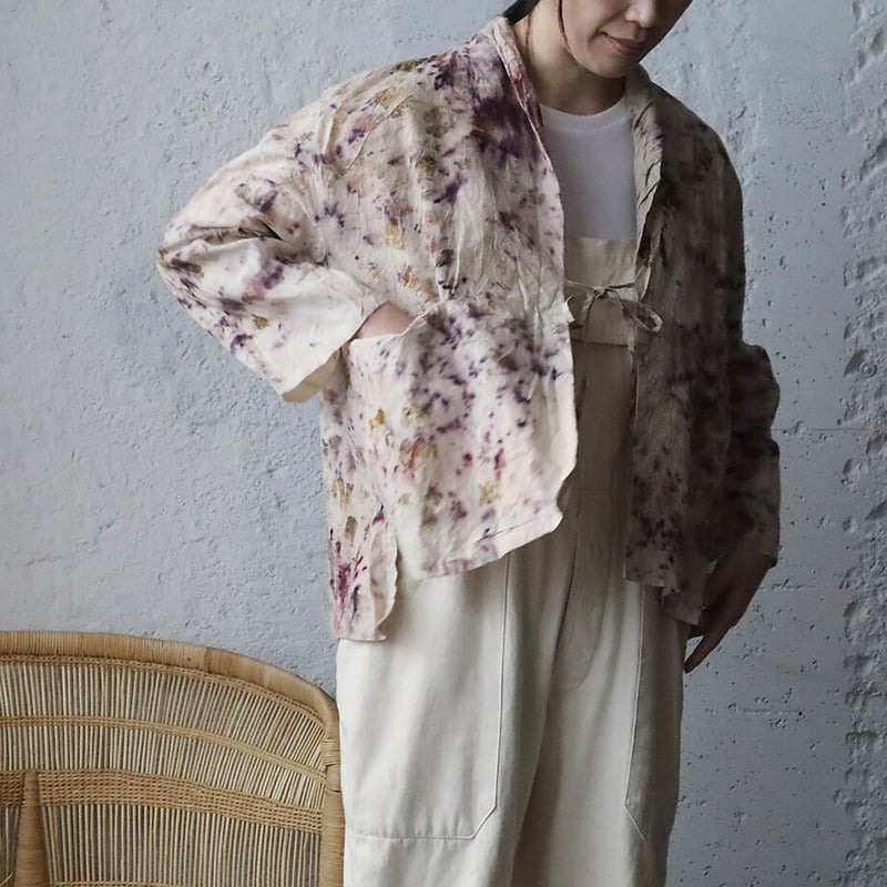 Funatabi atelier jacket (botanical dye purplemi
