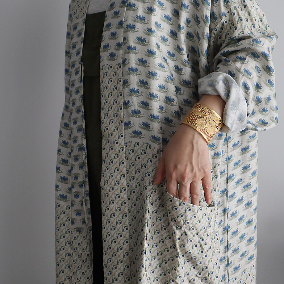TOWAVASE sarasa silk robe (ivory) | nii-B | WEB TOWAVASE sarasa silk robe (ivory) | nii-B | WEB