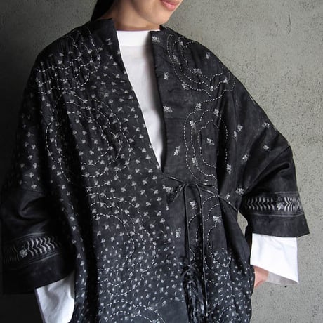 TOWAVASE Aquarelle silk quilt robe