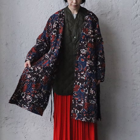 saruche gudri long jacket (red mix)