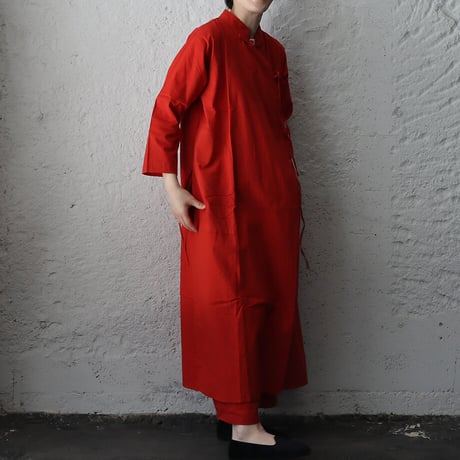 saruche chinese  kurta long  shirt (red)