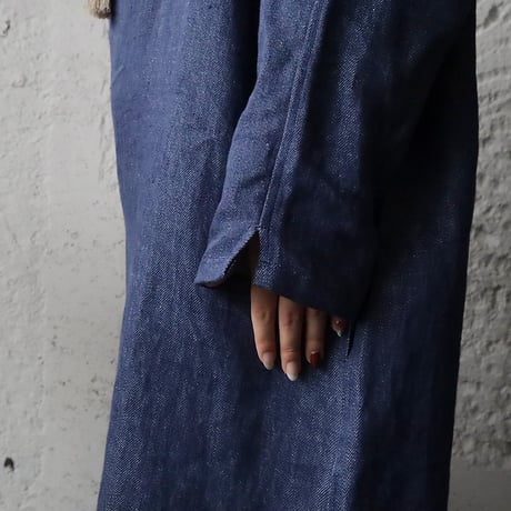 Tabrik linen denim onepiece (light blue)