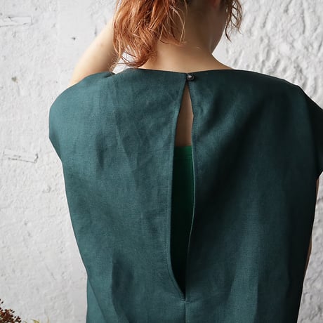 NOTA shoulder dress (dark green)