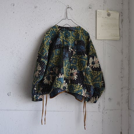 saruche gudri short jacket (green mix)