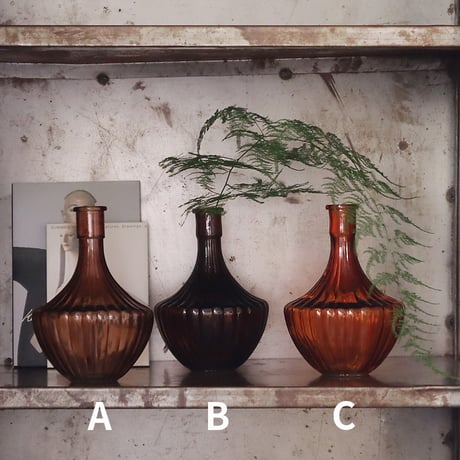 flower glassbase amber (A/B/C)