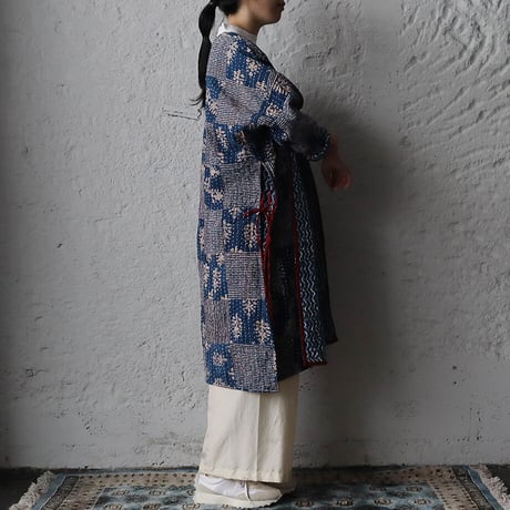 saruche gudri long jacket (blue mix)