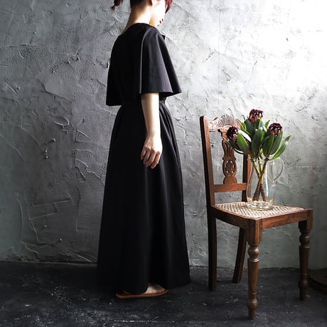 .less draped sleeve dress