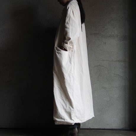Yarmo long work coat offwhite