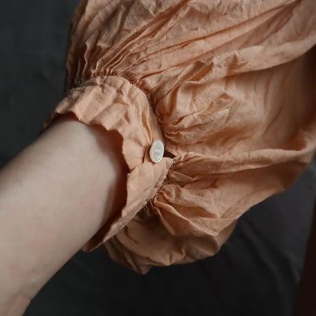 R&D.M.Co- khadi cotton  gather smock (cameo)