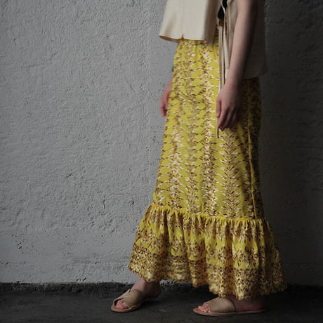 NOTA laterano due flounced skirt yellow